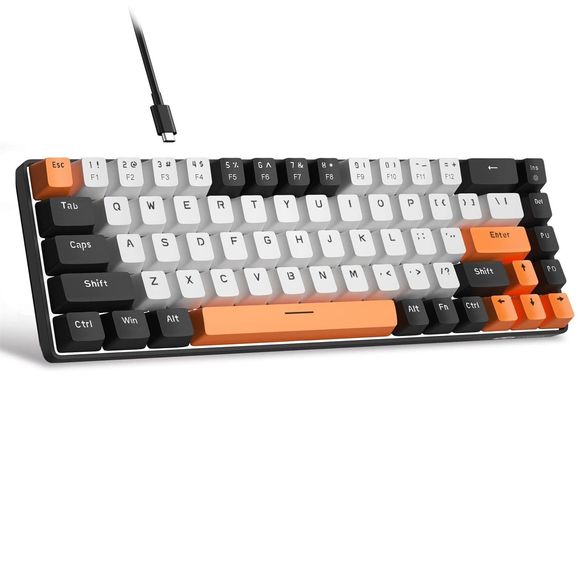 MageGee Portable 60% Mechanical Gaming Keyboard,68 Keys